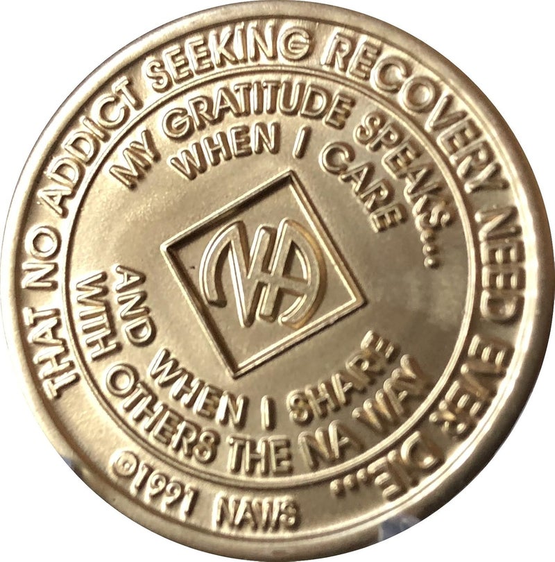 Narcotics Anonymous Store 3 Year NA Medallion Official Bronze Chip III - Image 2